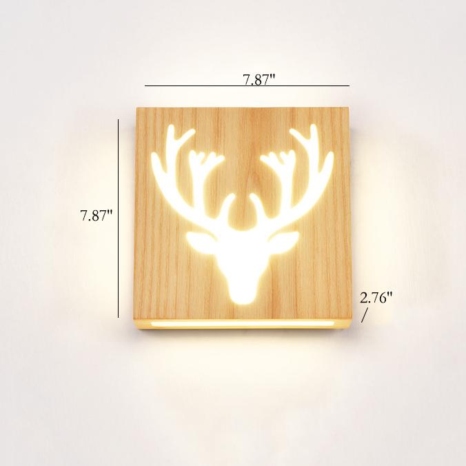 Avelena | Wandlampe - WoodGlow - Elegante LED - Essenz des Lebens im Freien drinnen