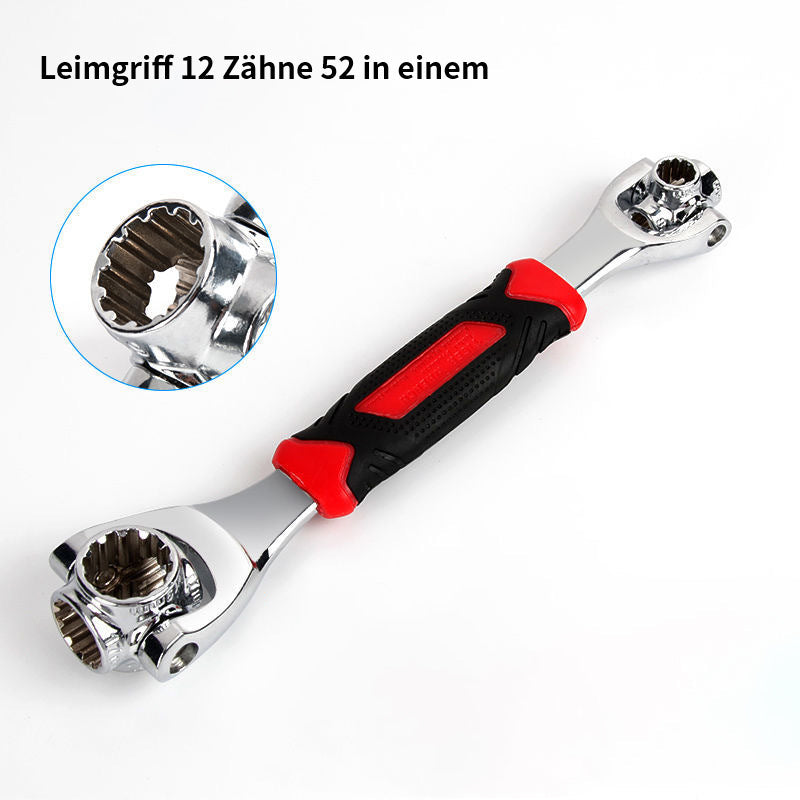 Avelena | 52 in 1 Universal 360° drehbarer Kopf Gummigriff Steckschlüssel