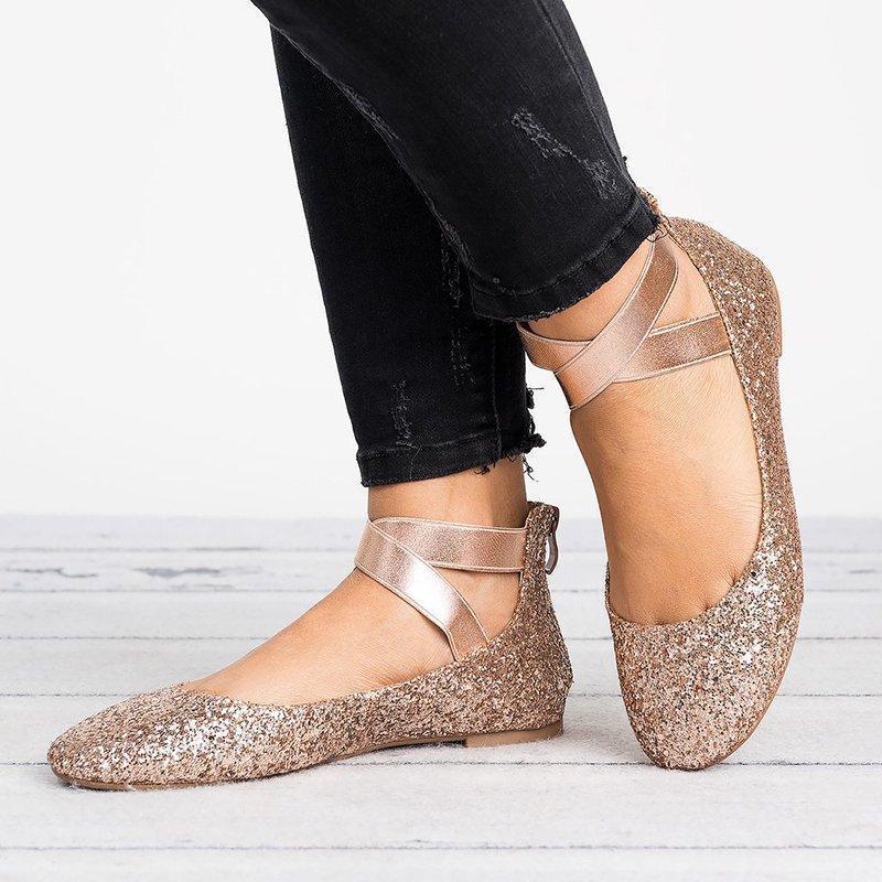 Avelena | Frauen Pu Nubuck Flache Freizeit Ballerina Schuhe