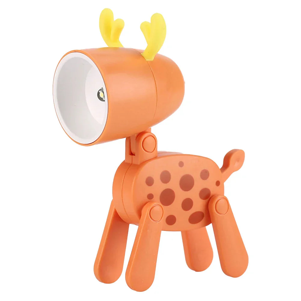 Avelena | Süße LED-Nachtlampe - Mini-Hund, Hirsch, Dinosaurier Falt-Tischlampe für das Kinderzimmer