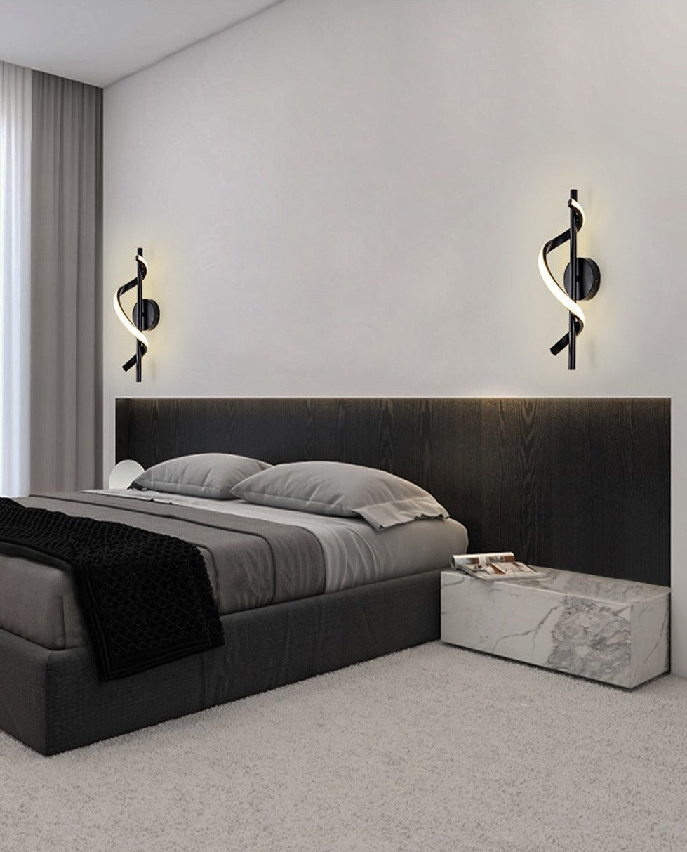 Avelena | SpiralLume – Minimalistische LED-Wandleuchte mit modernem Flair