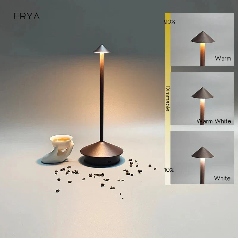 Avelena | Wiederaufladbare Tischlampe Kreative Esszimmer Touch Led Pina pro Tischlampe Hotel Bar Kaffee Schreibtischlampe Dekorative Schreibtischlampe