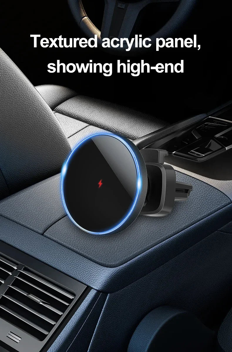 Avelena | Voltigo Auto Ladehalterung | MagSafe Kompatibel | 15W Schnellladung | 360° Drehbar