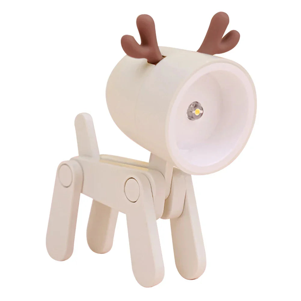 Avelena | Süße LED-Nachtlampe - Mini-Hund, Hirsch, Dinosaurier Falt-Tischlampe für das Kinderzimmer