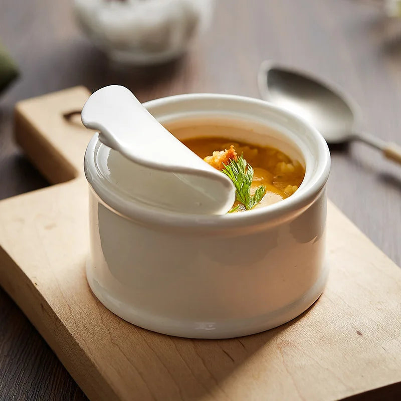 Avelena | Zeitgenössische Französische Zwiebelsuppe Schüssel – Premium Keramik Suppe & Eintopf Schüssel