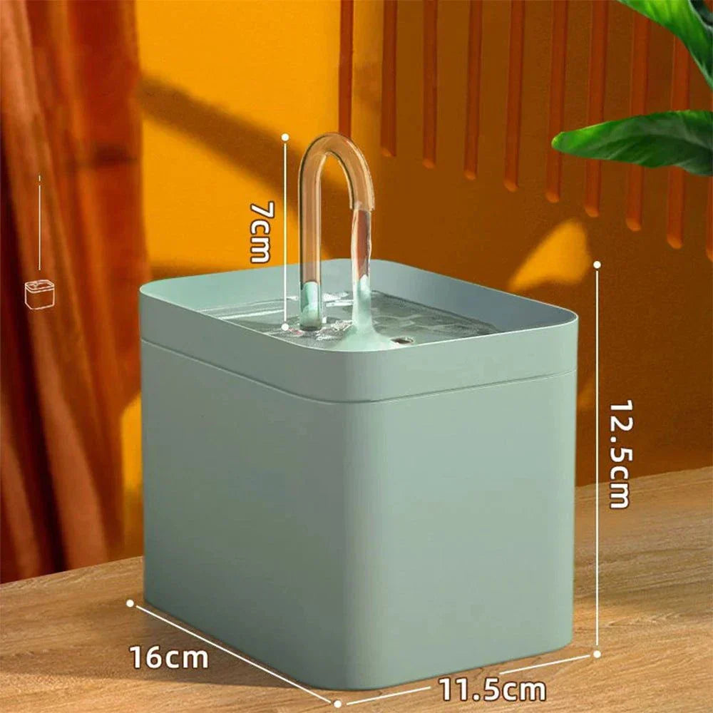 Avelena | Ultra-leise Haustier-Wasserbrunnen mit intelligenter Filtration - 1,5 l Edelstahl