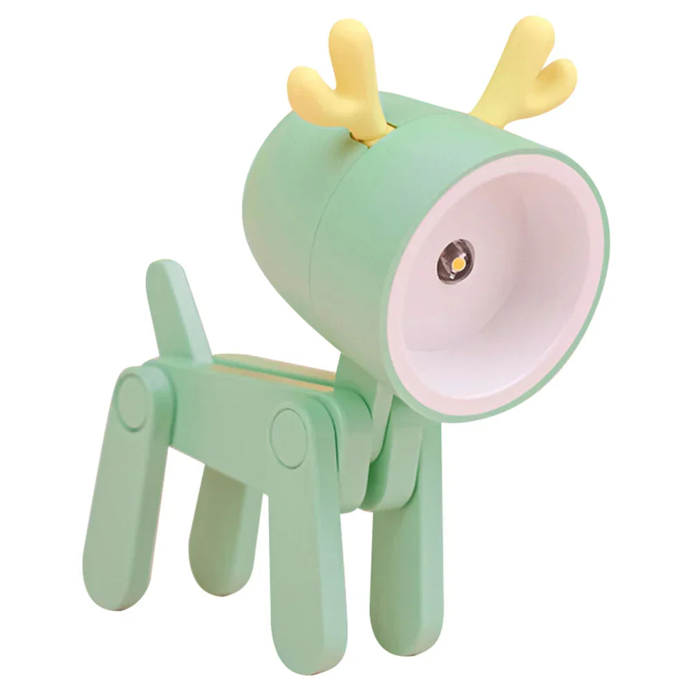 Avelena | Süße LED-Nachtlampe - Mini-Hund, Hirsch, Dinosaurier Falt-Tischlampe für das Kinderzimmer