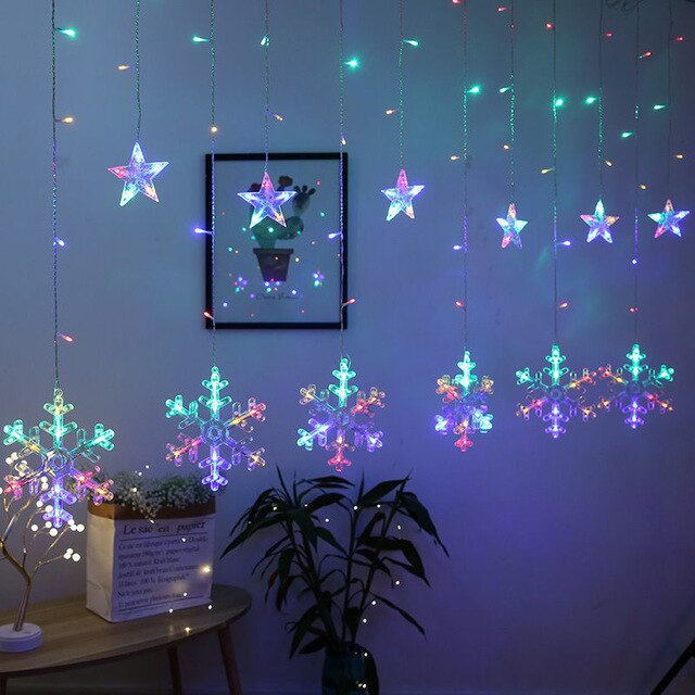 Avelena | Solar Moon Star Lampe LED Lichterkette Dekoration