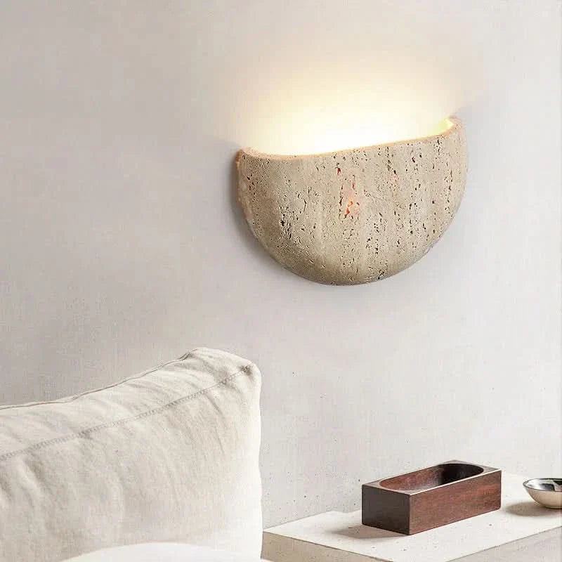 Avelena | Stein Wandlampe – Retro Wabi-Sabi LED Licht