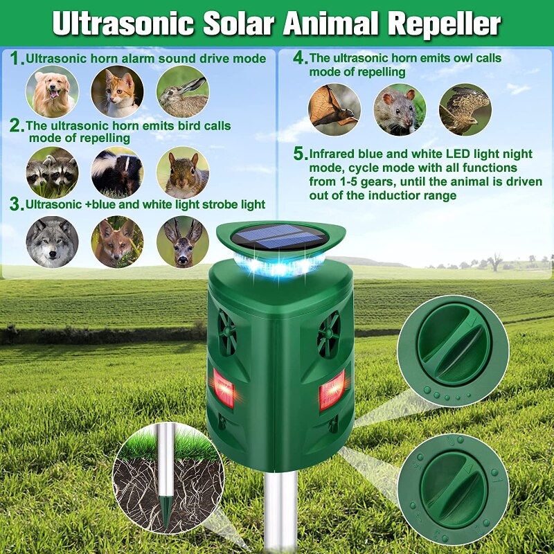 Avelena | Solar-Ultraschall-Repeller