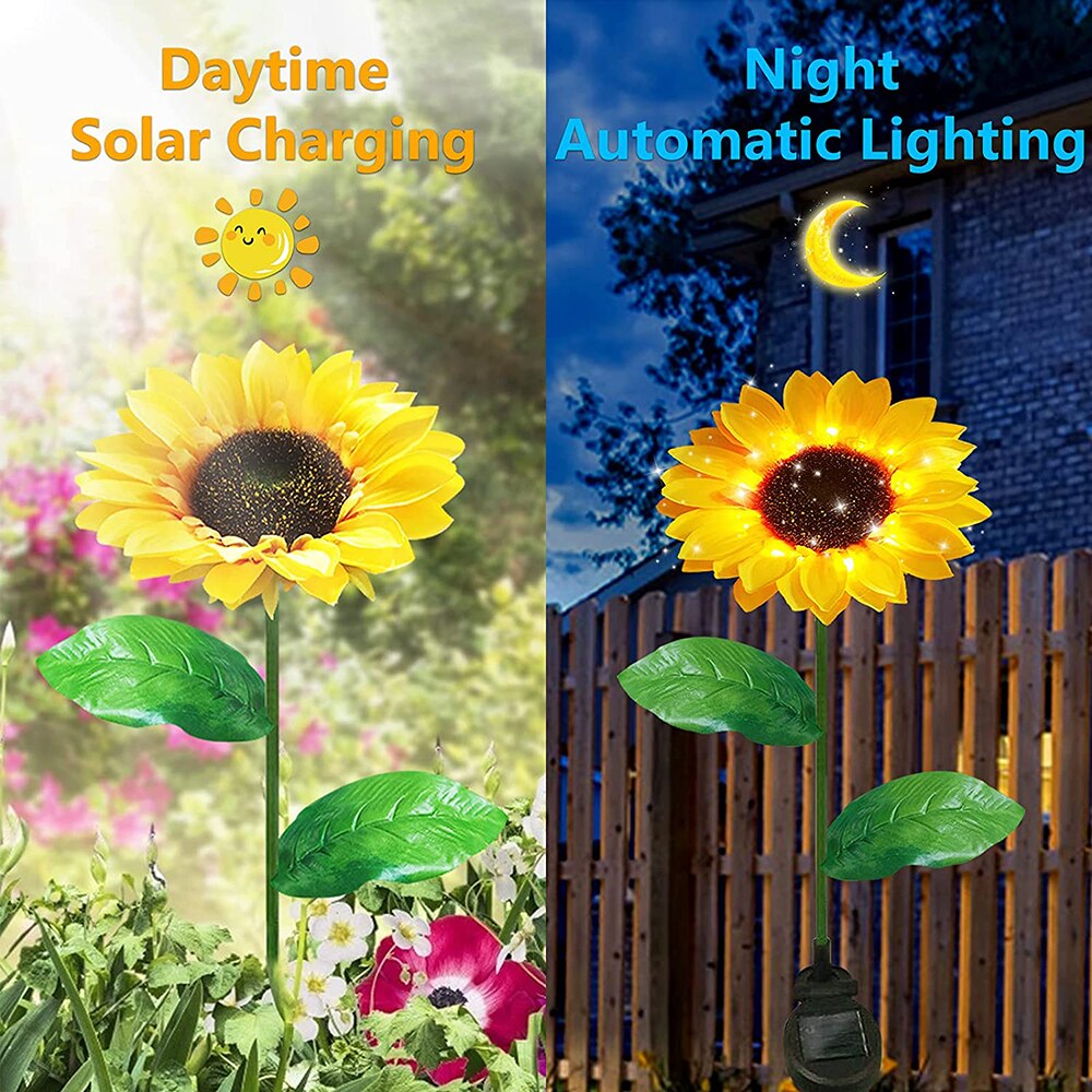 Avelena | Solar-Sonnenblumen: Wasserdichte Gartenerfreude