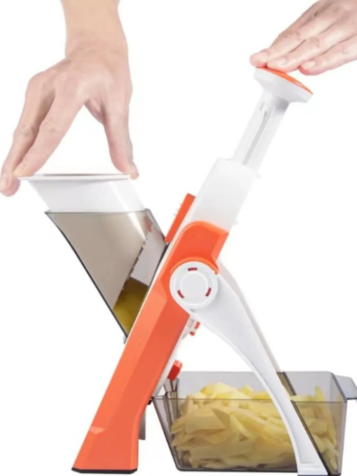 Avelena | Sicherer 5-in-1 Gemüseschneider Mit Auffangbehälter 1+1 Gratis