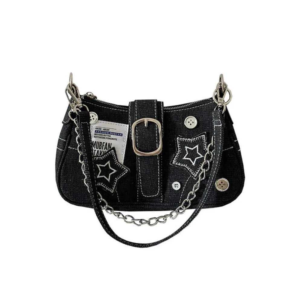 Avelena | Star Denim Unterarmtasche
