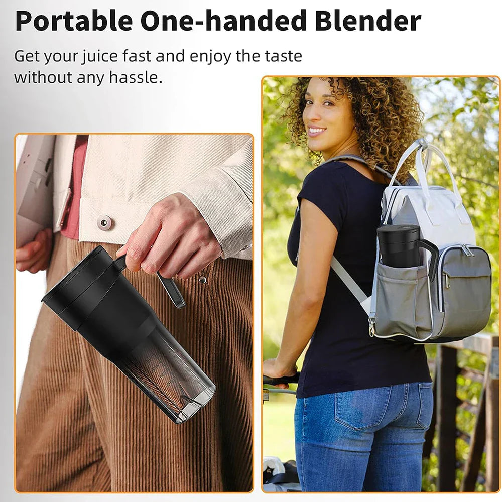 Avelena | Tragbarer Entsafter - Wiederaufladbarer Mini-Mixer mit 6 scharfen Klingen für Shakes und Smoothies