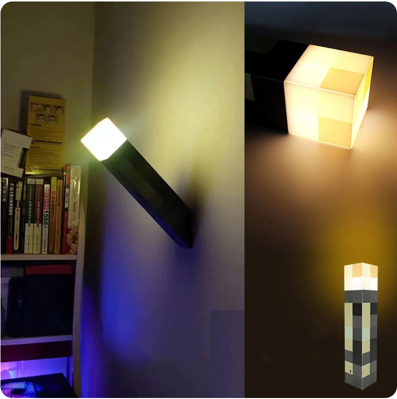 Avelena | Spielzeuglampe Minecraft-Lichttaschenlampe für dein Zuhause