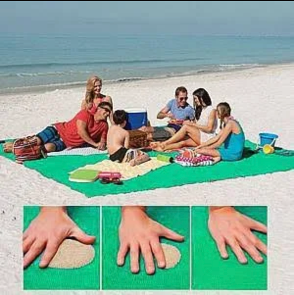 Avelena | XXL Sandfreies Strandtuch | Zandsheet | 200x200