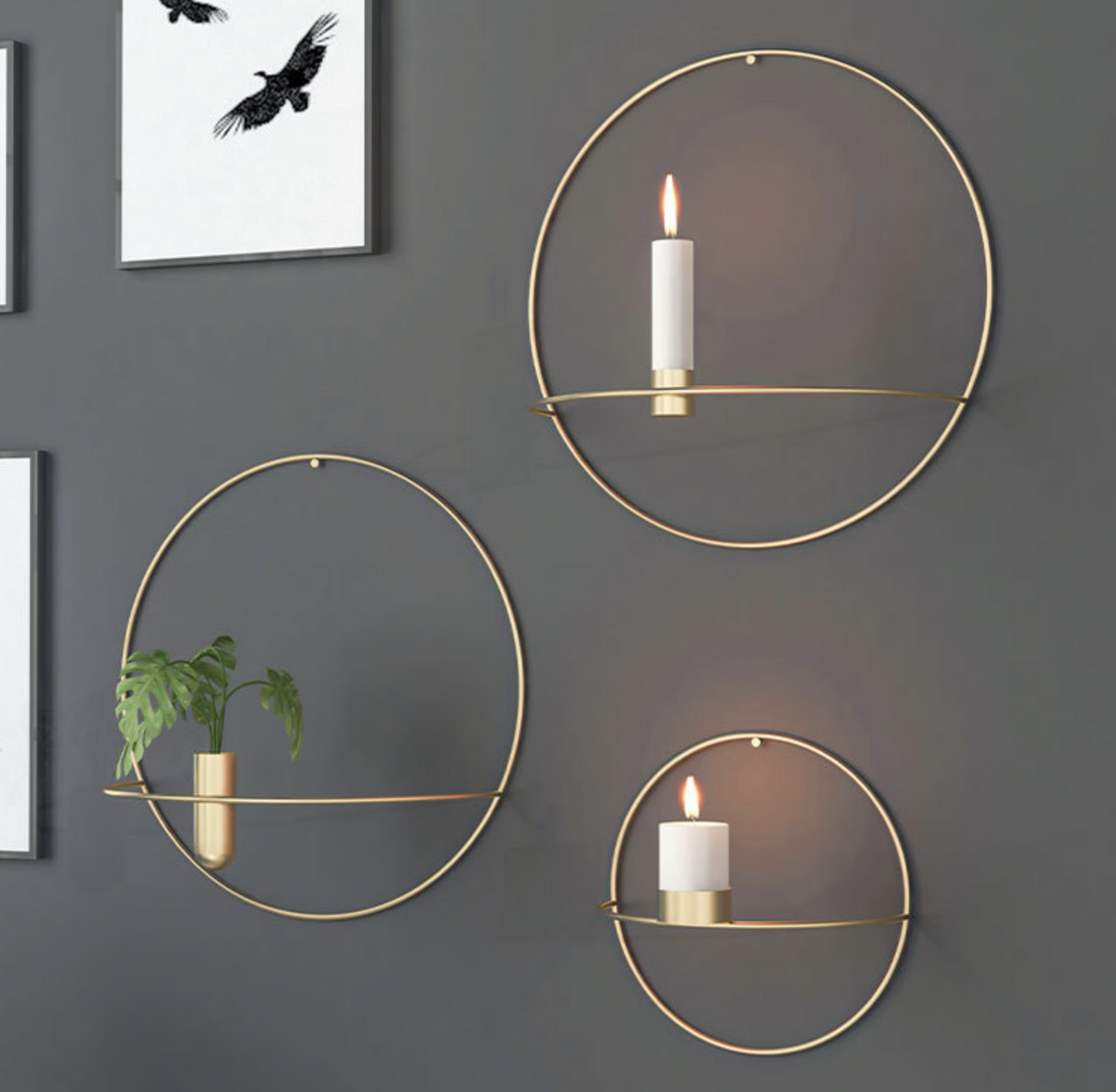 Avelena | WallAura - Ryder Kerzenhalter und Vase Combo