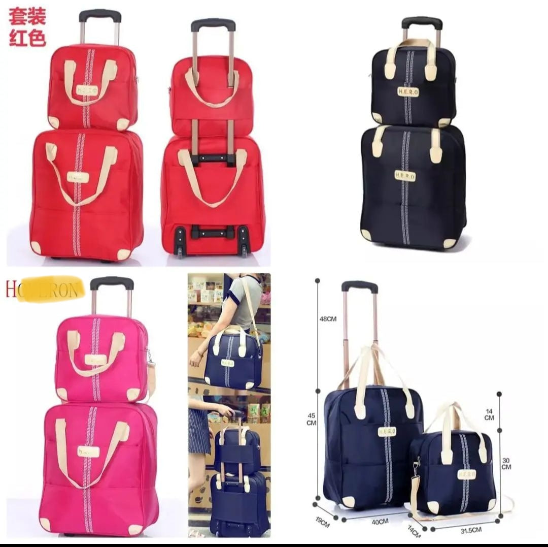 Avelena | 2 in 1 Trolley Traveling Bag with a boarding bag
