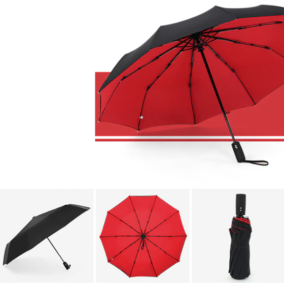 Avelena | AeroRain | Kompakt Regenschirm für stürmische Tage