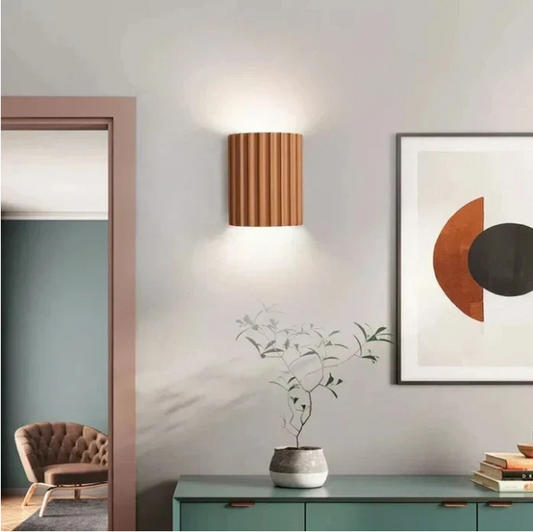 Avelena | Zeitgenössische Harzwandlampe | Beidseitige Lichtdiffusion & Ideal für moderne Wohnräume, Schlafzimmer, Flure