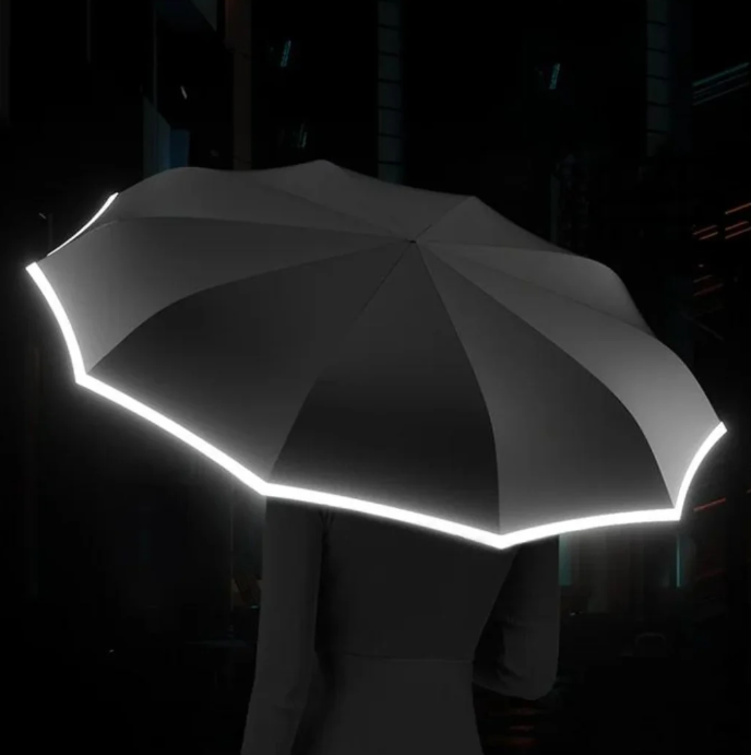 Avelena | Sturmsicherer Regenschirm mit reflektierender Kante