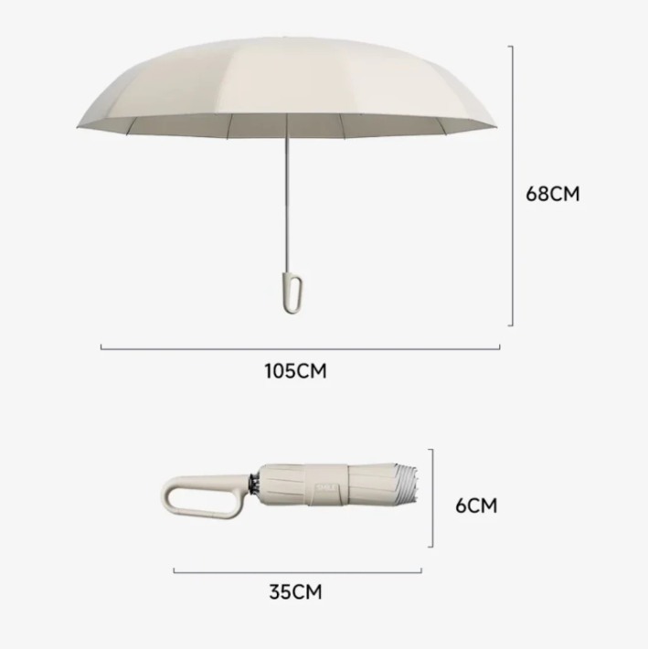 Avelena | Sturmsicherer Regenschirm mit reflektierender Kante