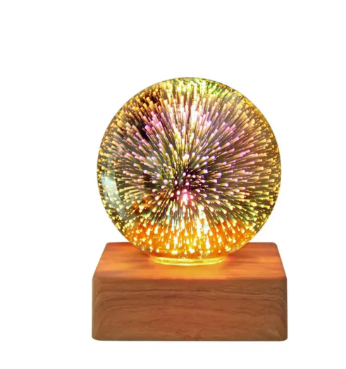 Avelena | 3D-Feuerwerk-Kristallkugel-Lampe