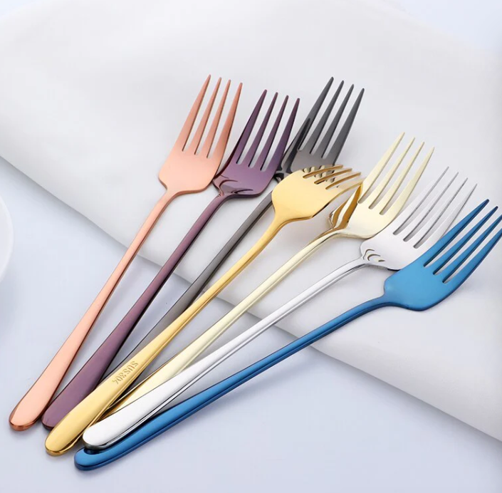 Besteckset Modern Edelstahl Tischgabeln