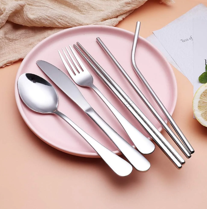 Avelena | Tragbares Edelstahl Besteckset