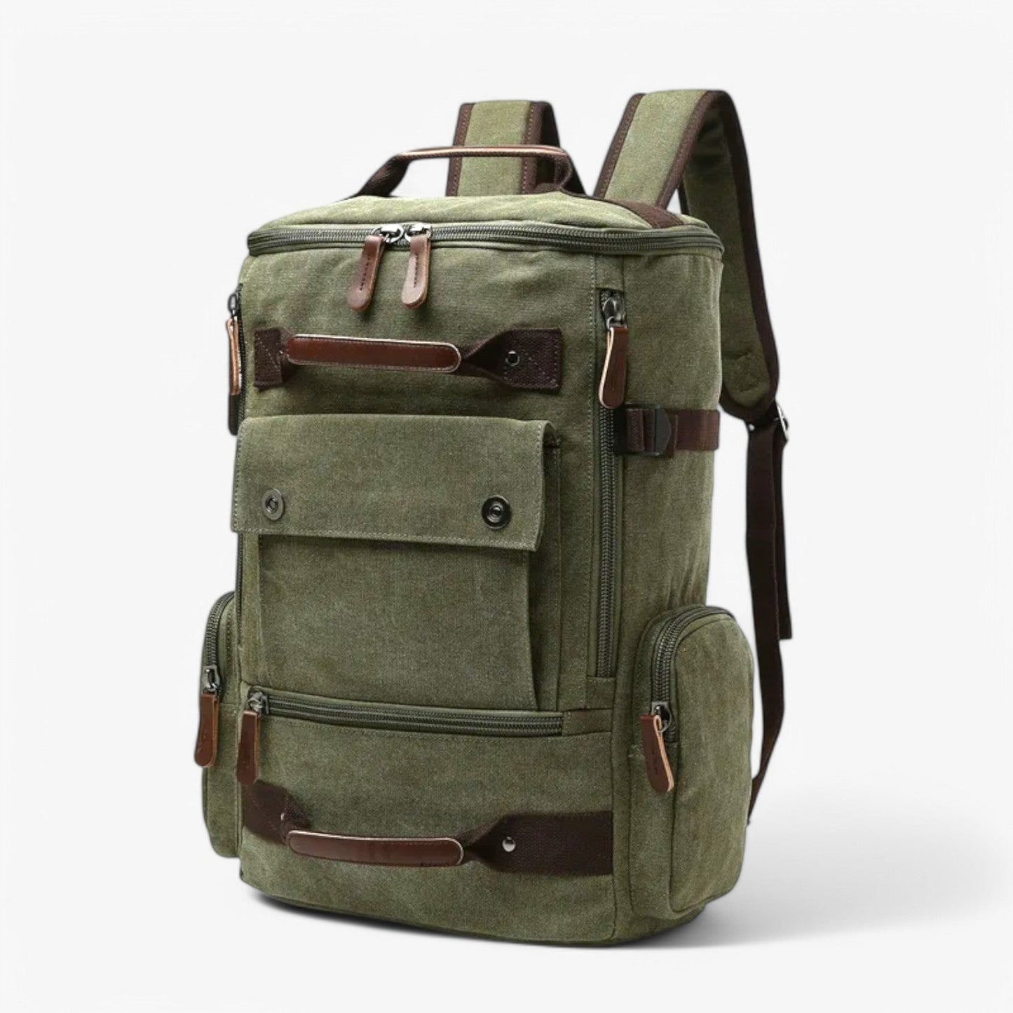 Avelena | Vintage Canvas Backpack – Stylisch & Funktional mit Laptopfach für Alltag & Abenteuer