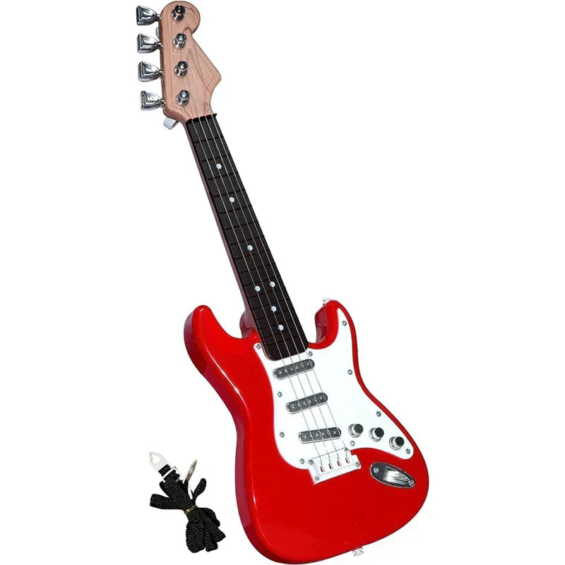 Avelena | 4-Saitige-E-Gitarre Spielzeug für Kinder - Tragbares Musikinstrument, Perfektes Geschenk für junge Musiker