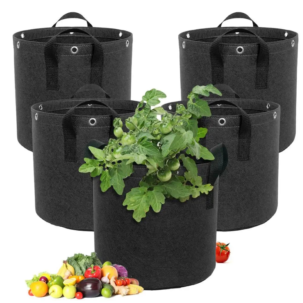 Avelena | Pflanzensack aus Filz mit Tragegriffen – Atmungsaktiv und langlebig für Gartenpflanzen und Blumen