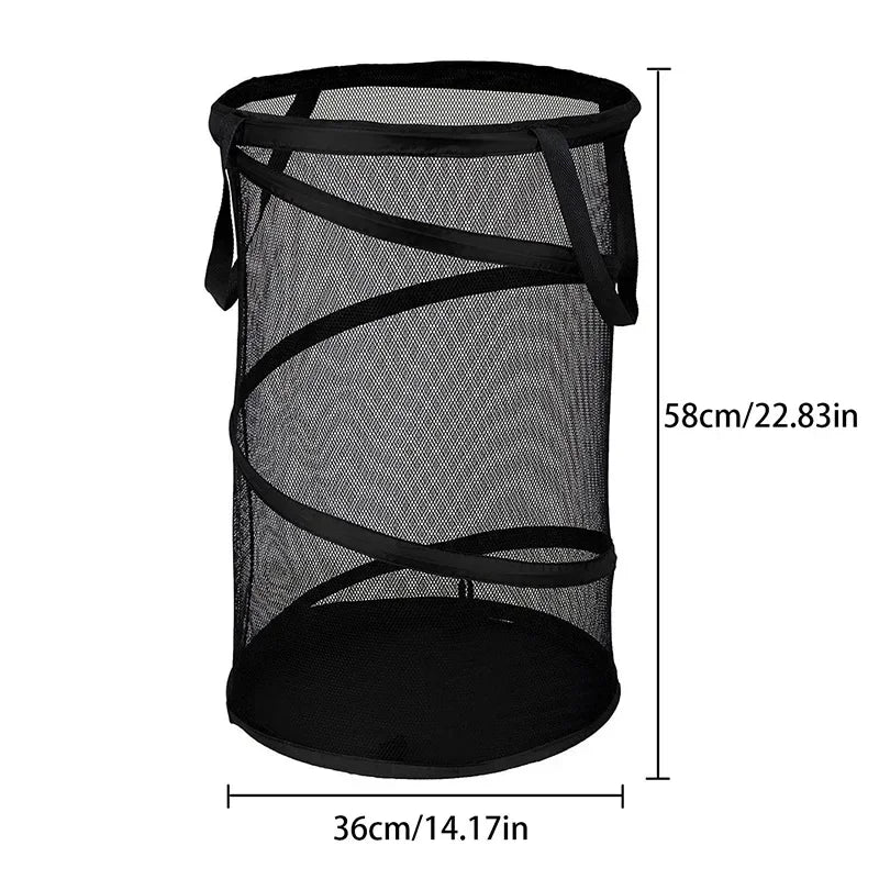 Avelena | AirFold Hamper | Faltbarer Wäschekorb | Atmungsaktiv & Tragbar | Für Bad & Schlafzimmer
