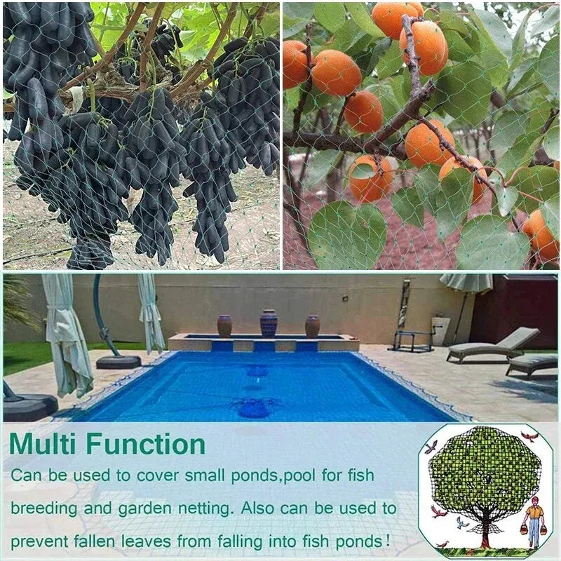 Avelena | Plantigo Gartennetz | Zuschneidbar & UV-beständig | Wildtierfreundlich & Robust | Grün
