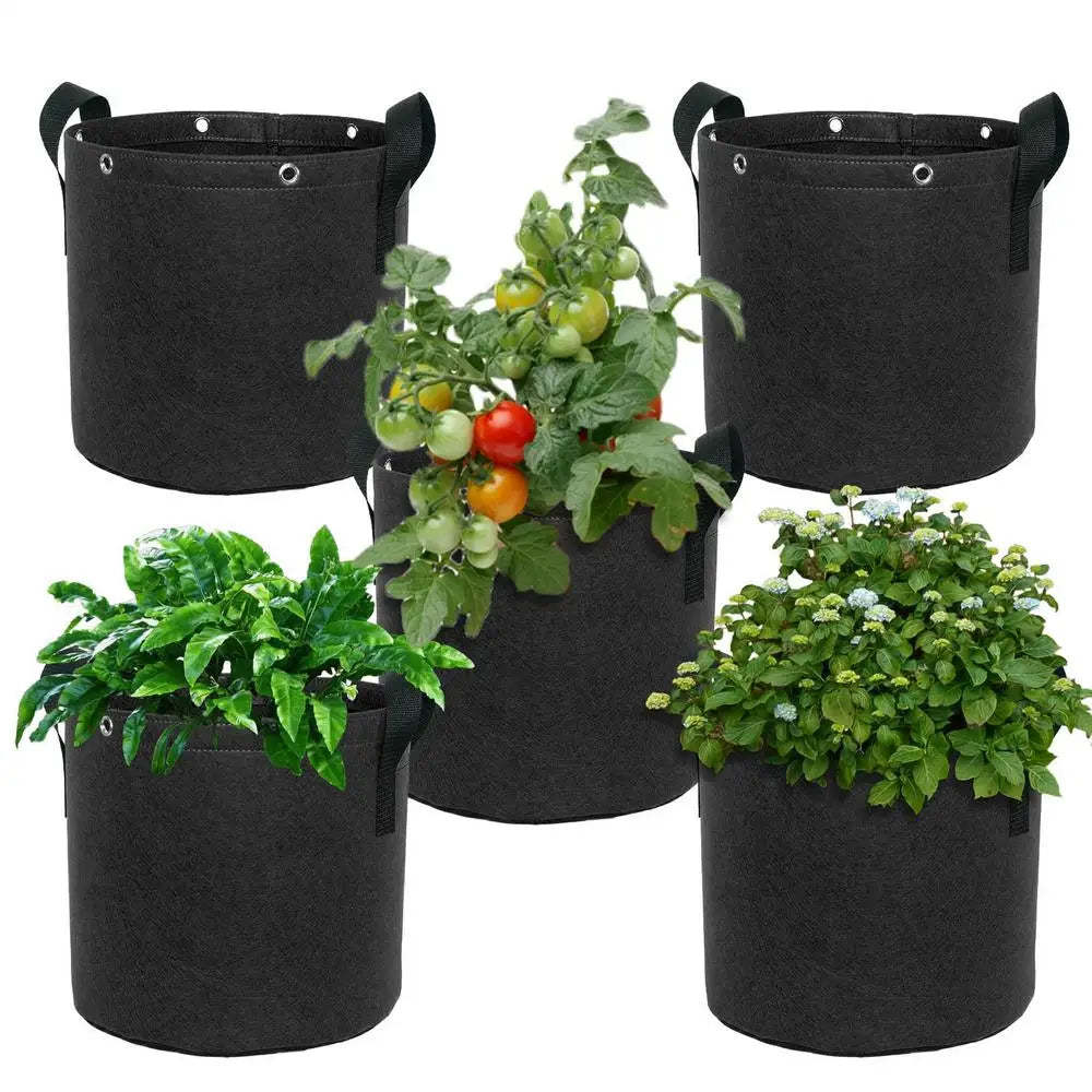 Avelena | Pflanzensack aus Filz mit Tragegriffen – Atmungsaktiv und langlebig für Gartenpflanzen und Blumen