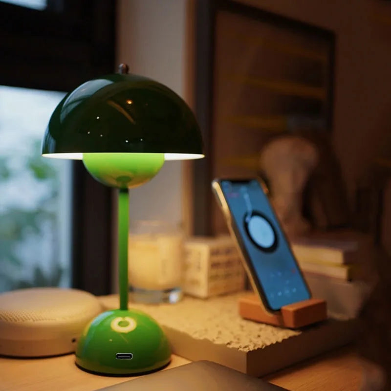 Avelena | Verstellbare Helligkeit Blumenpottlampe - Italienische wiederaufladbare Tischlampe VP3