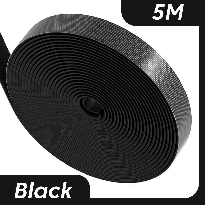 Avelena | TidyVel GripRoll | Klett-Kabelmanagement | Zuschneidbar & Wiederverwendbar | 5 m Nylon-Rolle