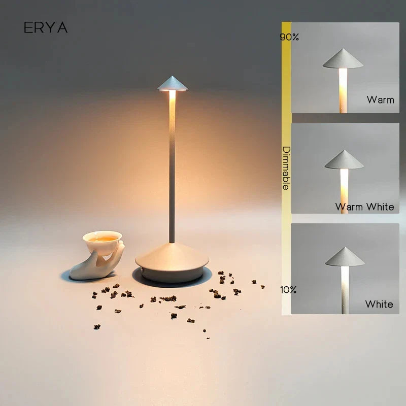 Avelena | Wiederaufladbare Tischlampe Kreative Esszimmer Touch Led Pina pro Tischlampe Hotel Bar Kaffee Schreibtischlampe Dekorative Schreibtischlampe