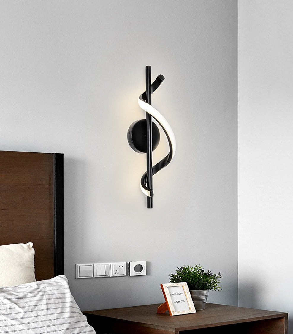 Avelena | SpiralLume – Minimalistische LED-Wandleuchte mit modernem Flair