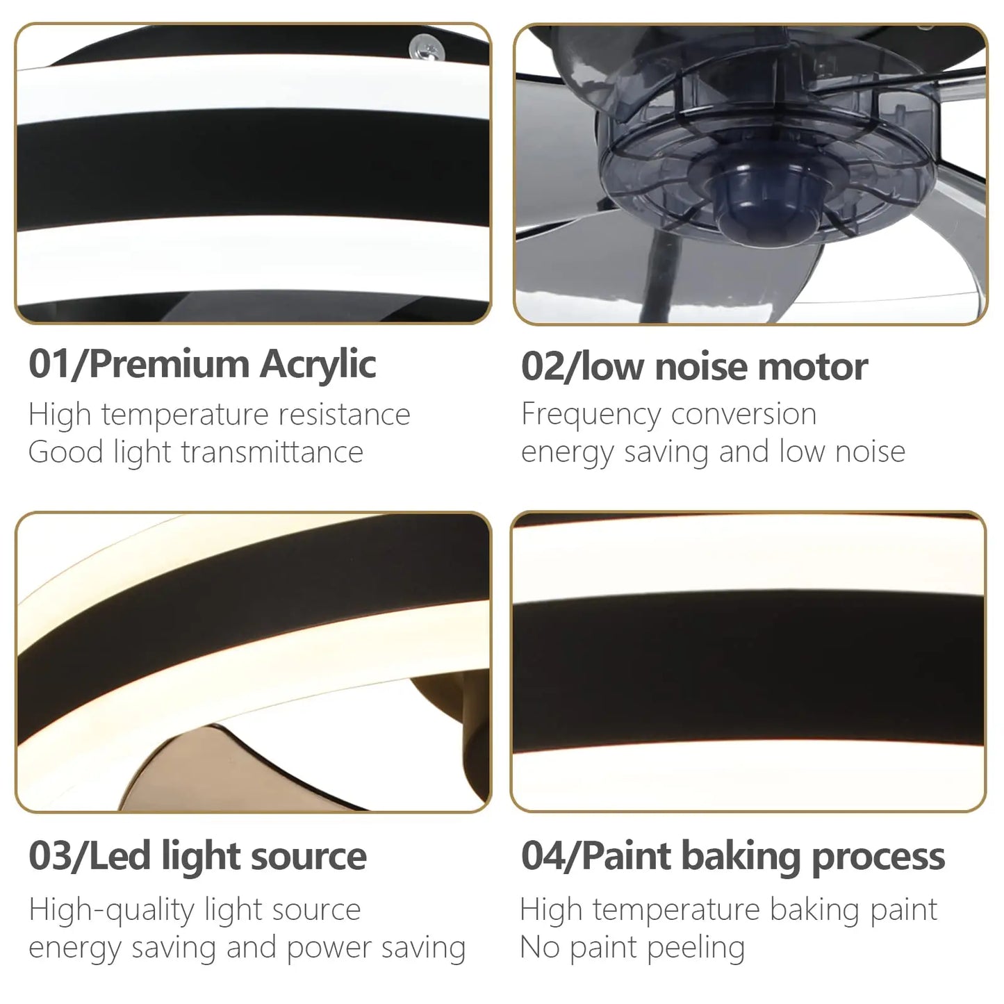 Avelena | Aura Silent LED Deckenventilatorlampe