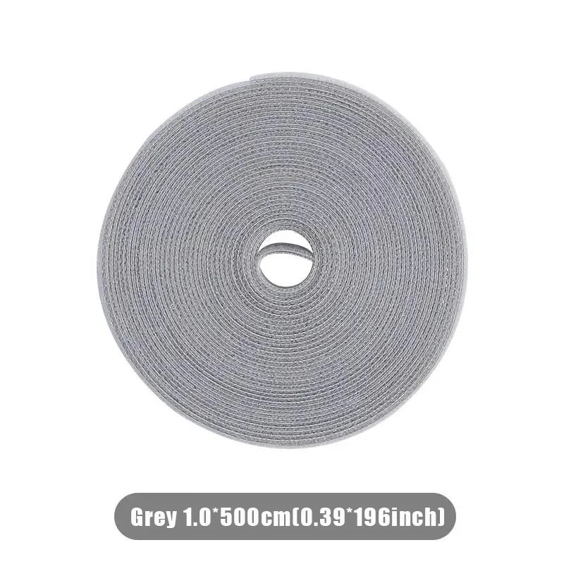 Avelena | TidyVel GripRoll | Klett-Kabelmanagement | Zuschneidbar & Wiederverwendbar | 5 m Nylon-Rolle