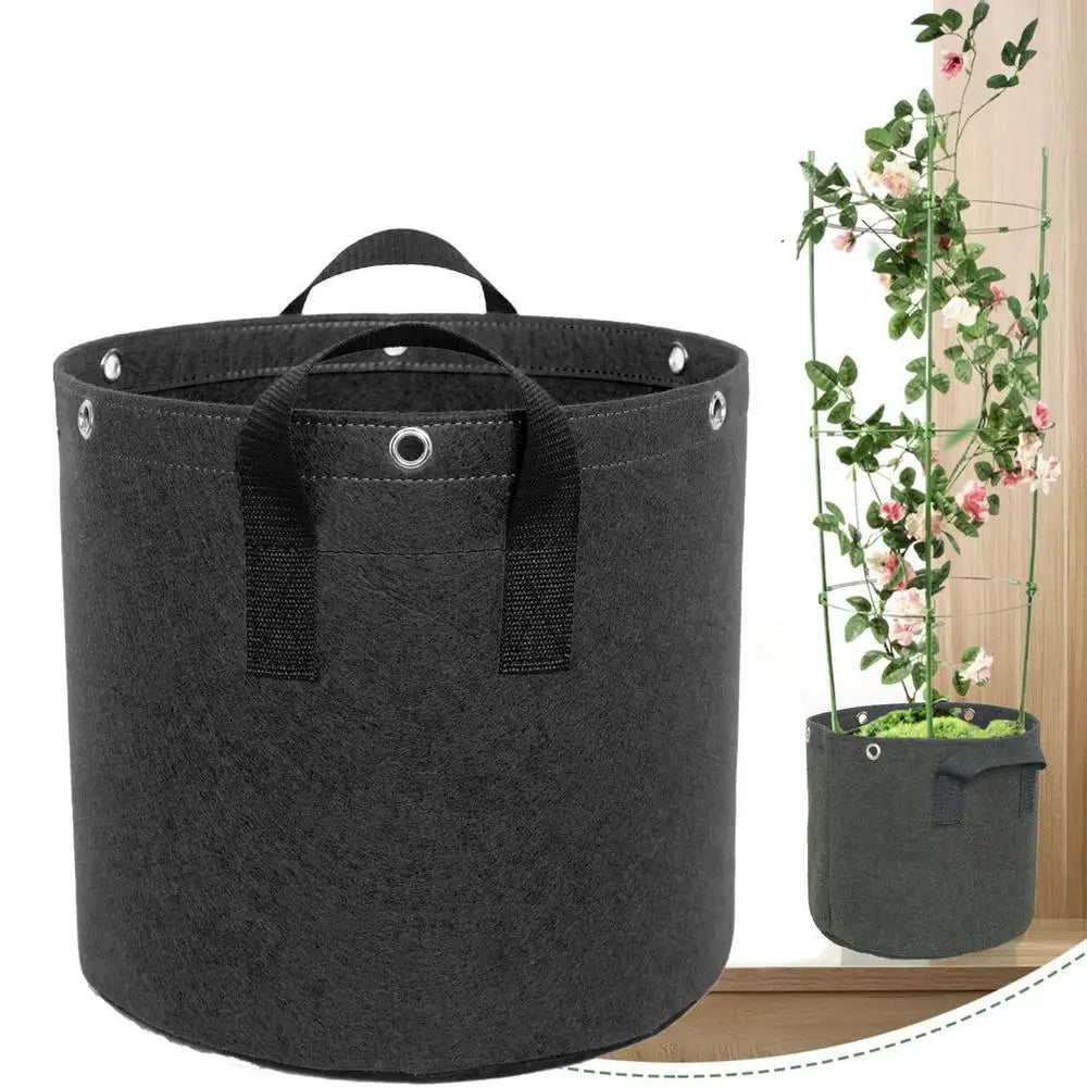 Avelena | Pflanzensack aus Filz mit Tragegriffen – Atmungsaktiv und langlebig für Gartenpflanzen und Blumen