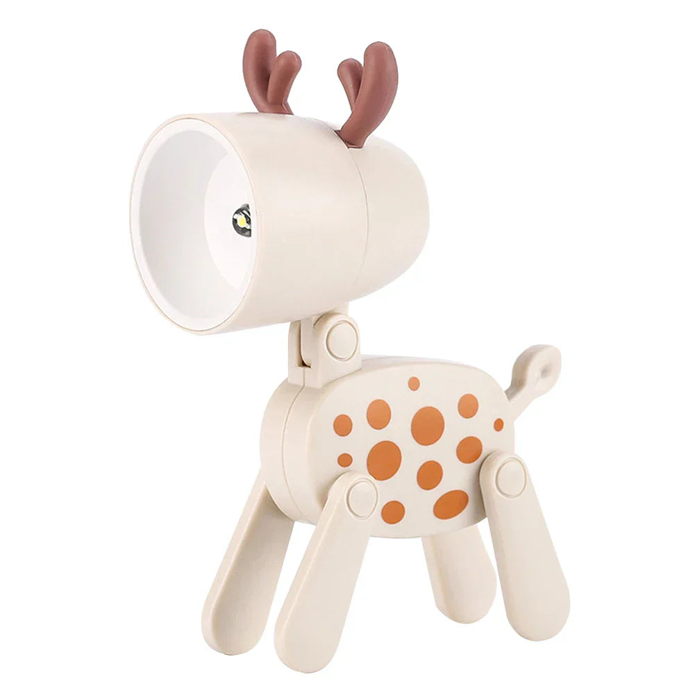 Avelena | Süße LED-Nachtlampe - Mini-Hund, Hirsch, Dinosaurier Falt-Tischlampe für das Kinderzimmer