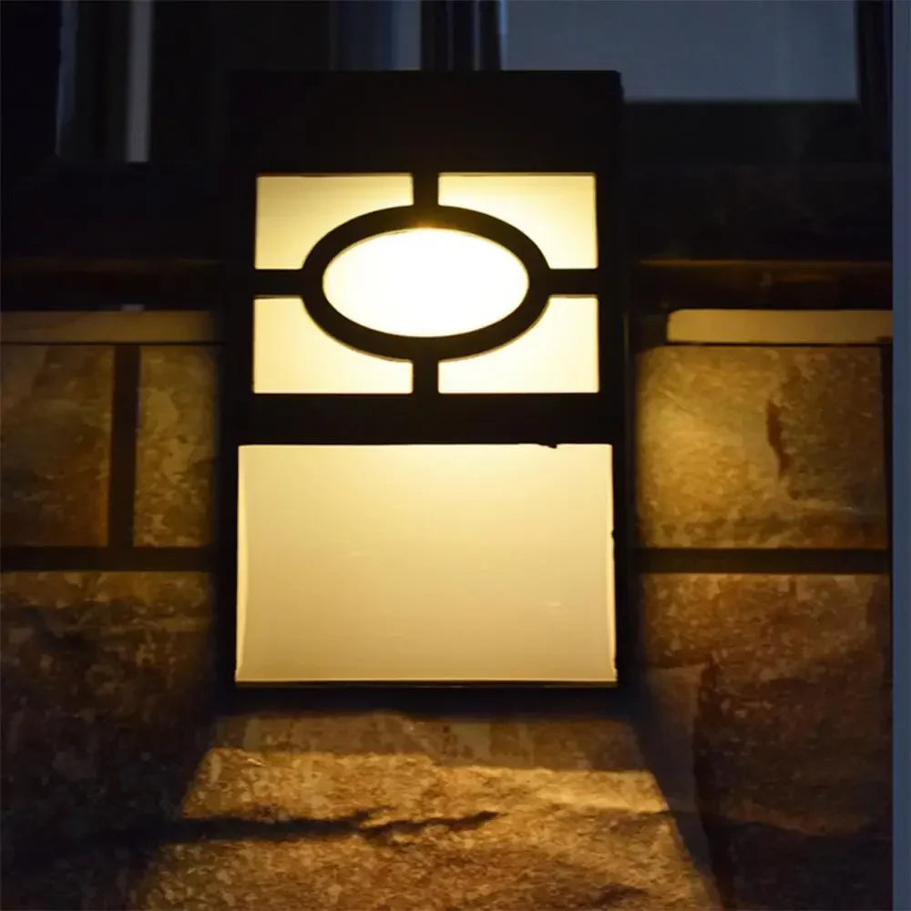 Avelena | Solar Wandleuchte mit LED – Moderne Außenbeleuchtung für Garten & Terrasse, Wandlampen