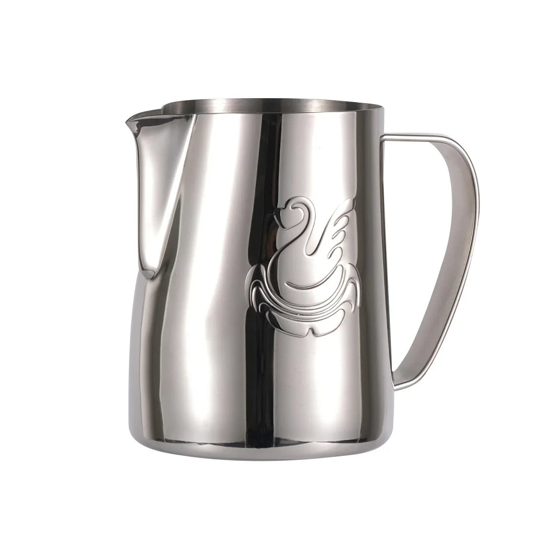 Avelena | 600ml Edelstahl-Kaffeekanne Milchaufschäumer Tasse Sahnebereiter Espresso Latte Art Werkzeug Eleganter Schwan