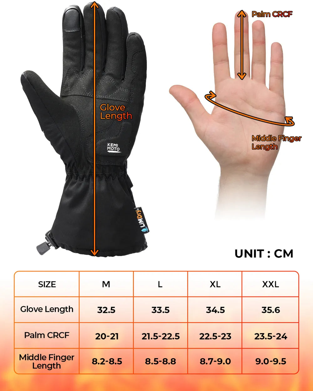 Avelena | Thermisch beheizte Handschuhe | Wasserdichte wiederaufladbare Winterhandschuhe