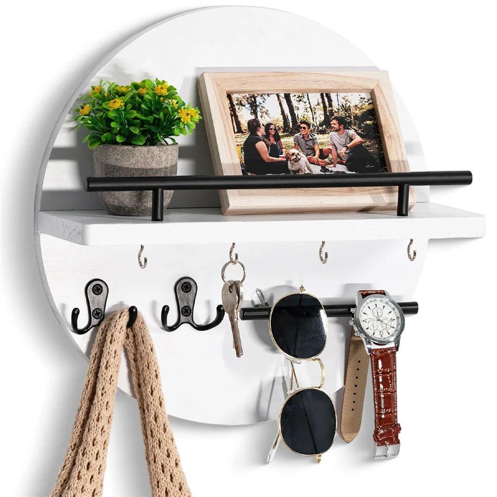 Avelena | EcoKey Holz Wand Schlüsselhalter – Nachhaltiges Design & Minimalistische Wohnorganisation