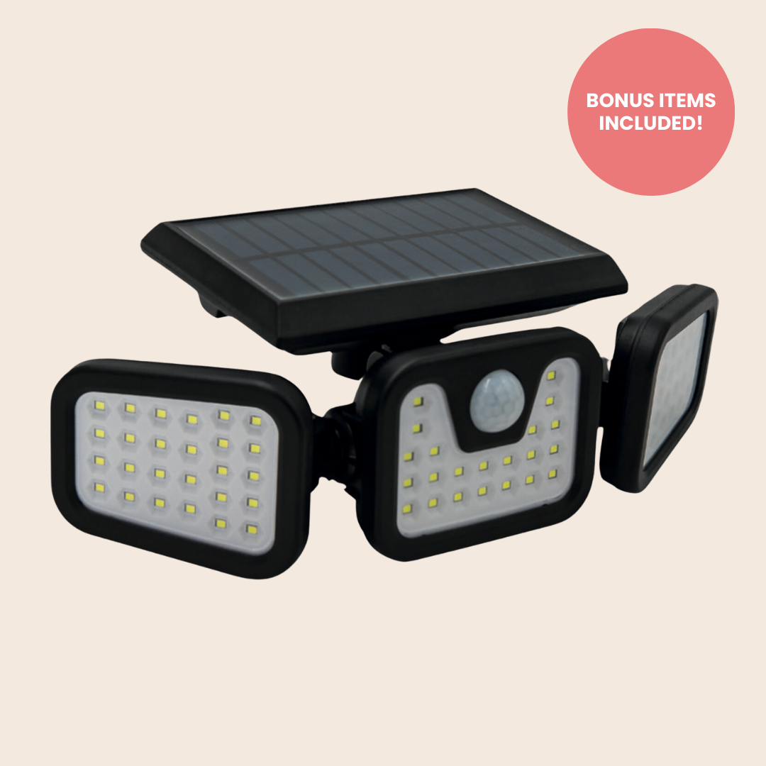 Avelena | Solar-powered outdoor lights – Panta Trio with motion sensor for garden & security lighting