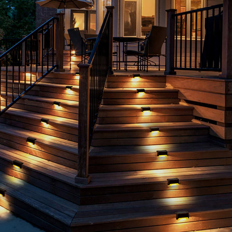 Avelena | Solar Step Light - Wasserdichte LED-Außenbeleuchtung für Gehwege, Terrassen und Treppen - Solarbetriebene Gartenbeleuchtung