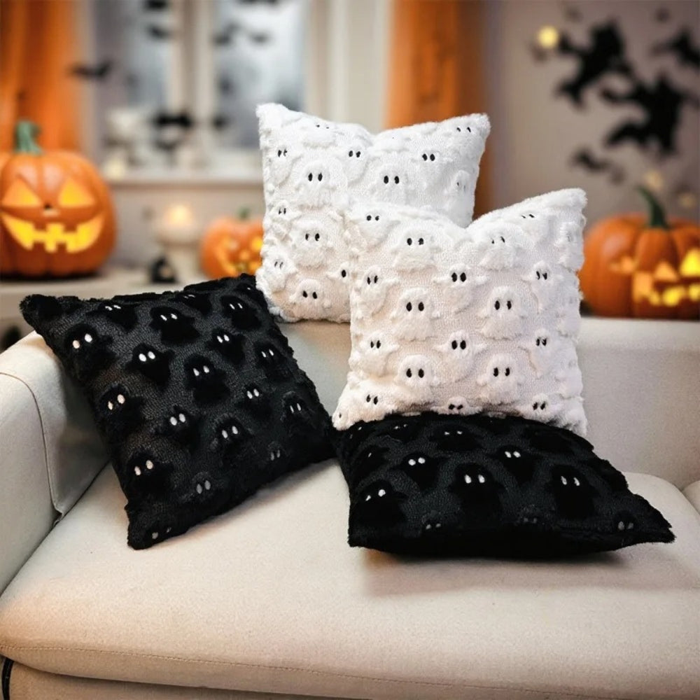 Avelena | Spooky Ghost Plüsch Halloween Kissenbezug